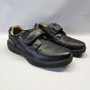 Dr Comfort Shoes William Mens Black Leather Orthopedic Diabetic 8.5 M Adjustable